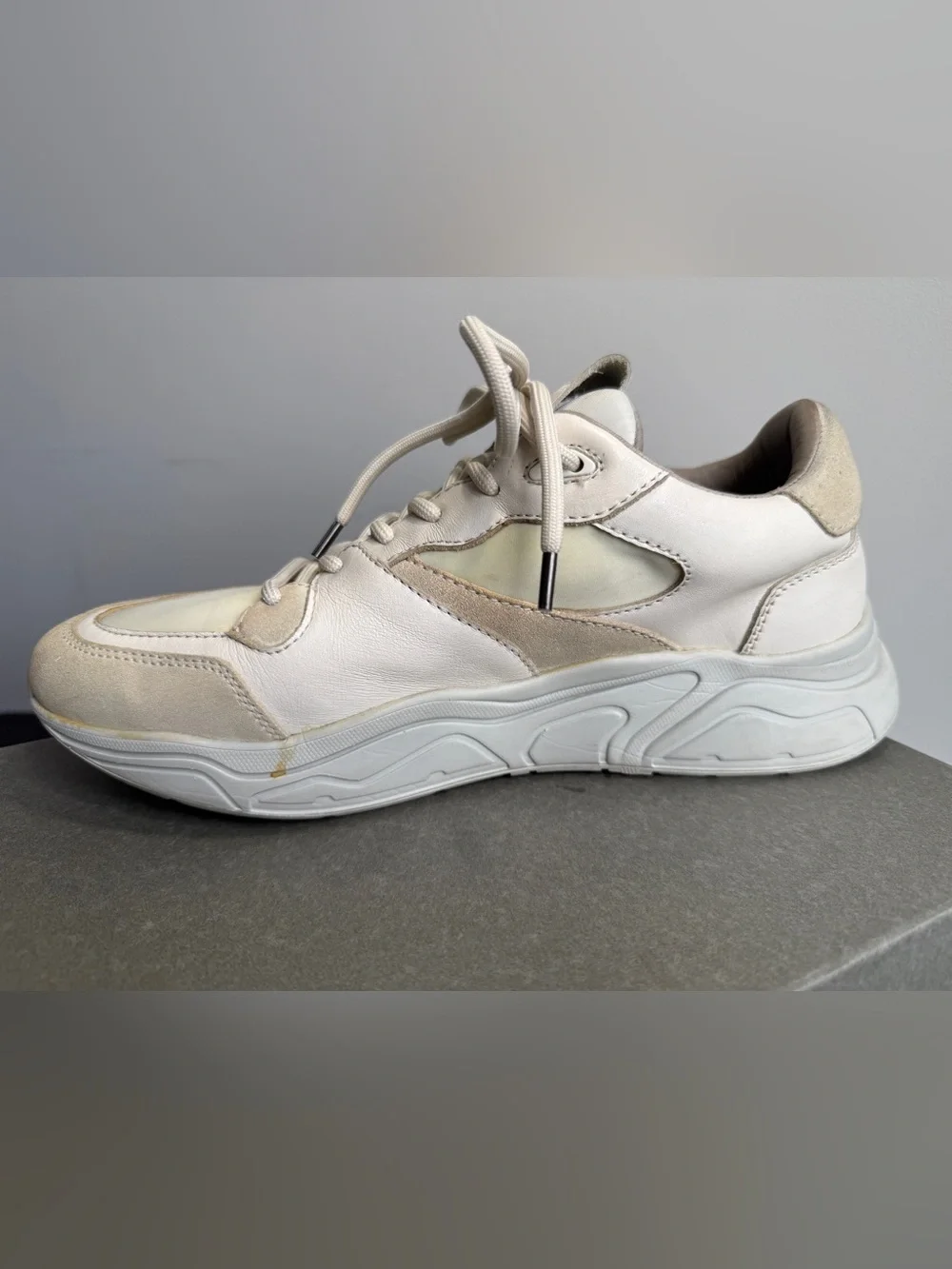 AllSaints VERGE RUNNER Leather Shoe - Picture 5 of 16